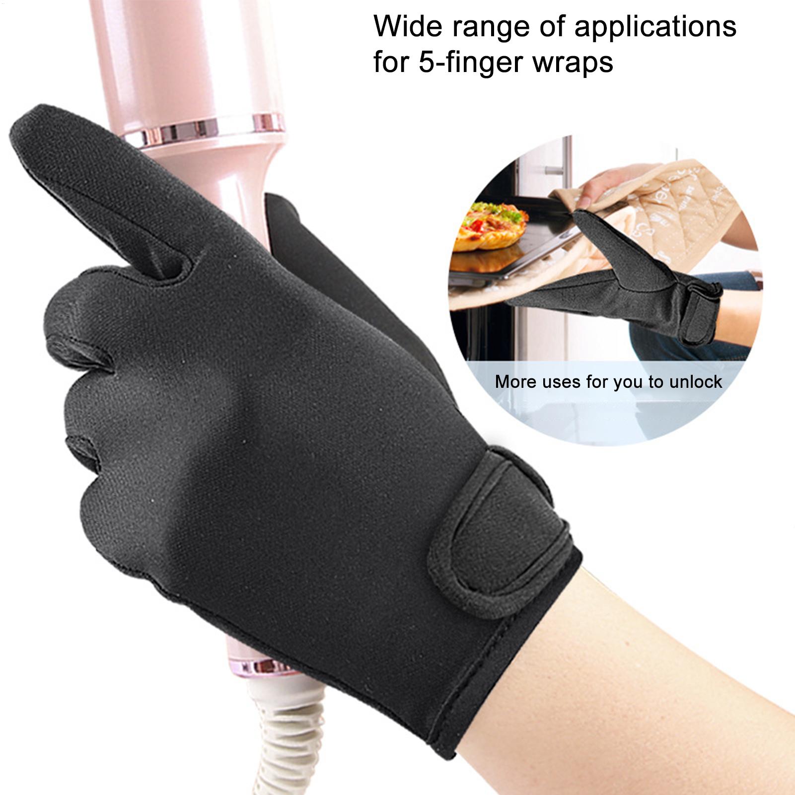 Hair Straightener - 1PC Hittebestendige Vingerhandschoen Haarstraightener Perm Curling