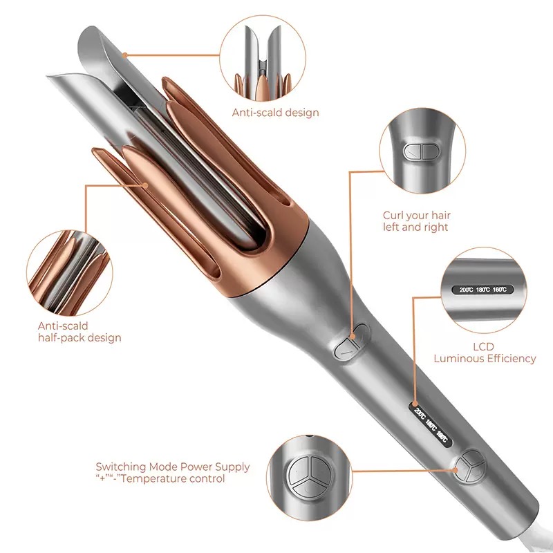 Hair Curling Wand - Automatische Krultang Negatieve Ionen Krultang 25mm