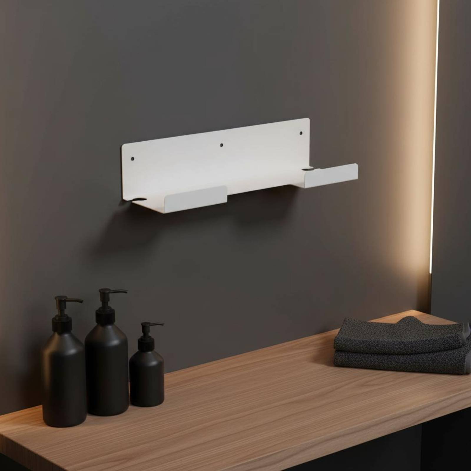 Hair Straightener - Opbergrek voor haargereedschap, ruimtebesparend, wandbevestiging voor
