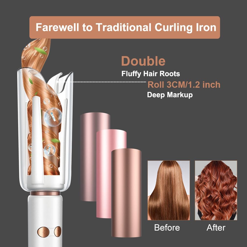 Automatische roterende krultan - Hair Curling Wand recensie en prijs