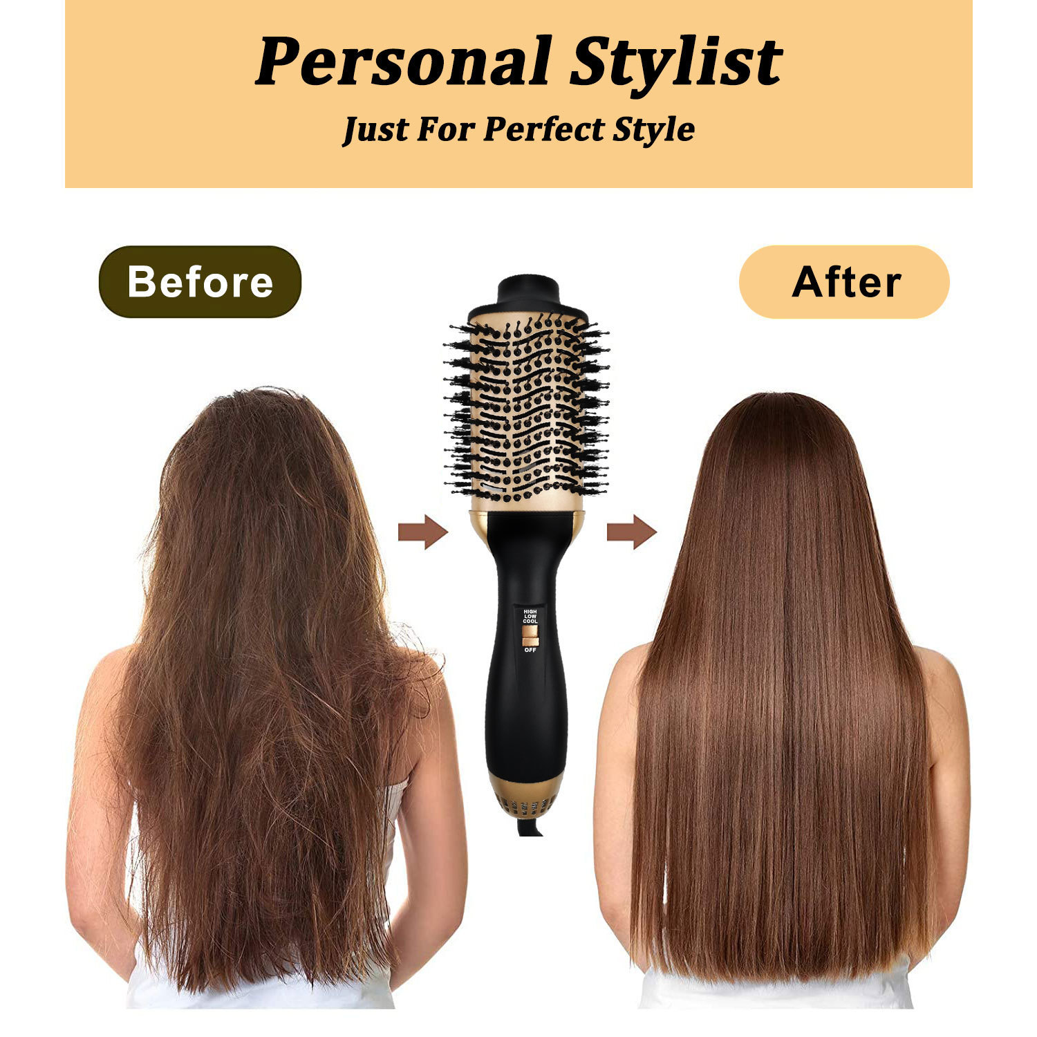 Heteluchtborstel, haardrogerbo - Hair Straightener recensie en prijs