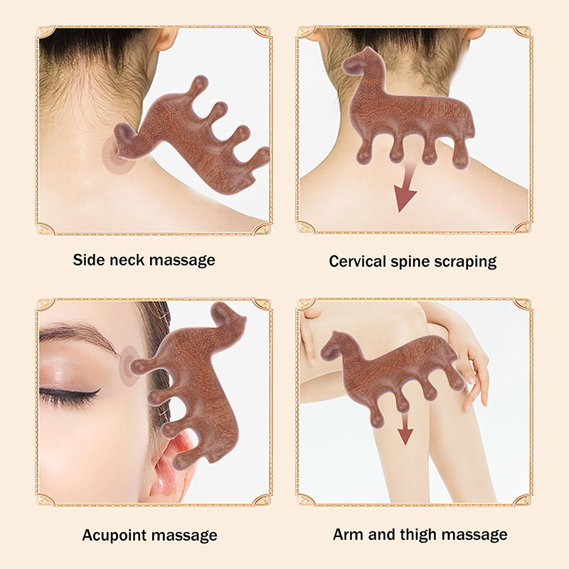 Dierenriem Paard Jaar Houten S - Hair Scalp Massager recensie en prijs